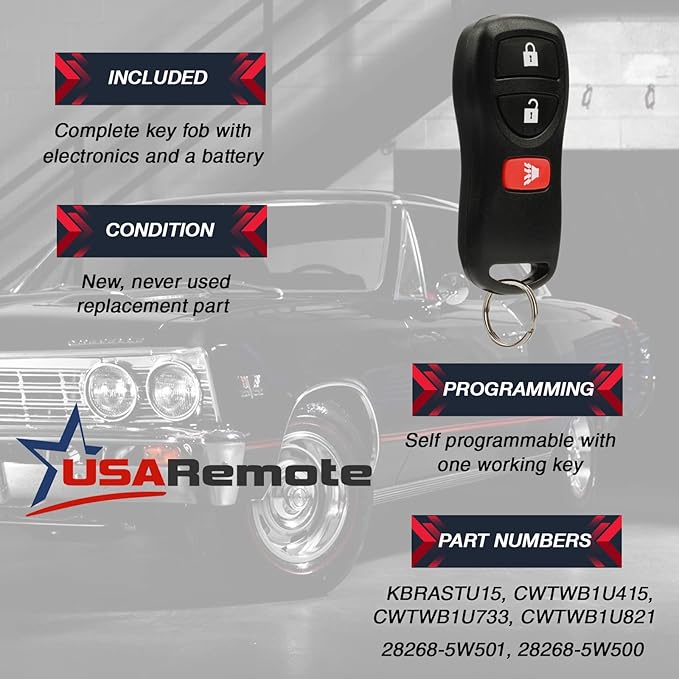 Key Fob Keyless Entry Remote fits Nissan Frontier Armada Murano Pathfinder - Image 3