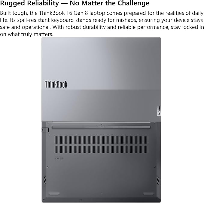 Lenovo ThinkBook 16 Gen 8 Laptop, Intel Core Ultra 7, 64GB DDR5, 2TB SSD | FHD+ business AI PC laptop, Wi-Fi 6E, fingerprint, BT 5.3, Win 11 Pro, ultimate power for pros - Image 6