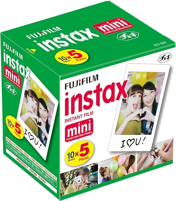 Fujifilm Mini Instant Film, 10 Sheets×5 Pack by FUJIFILM