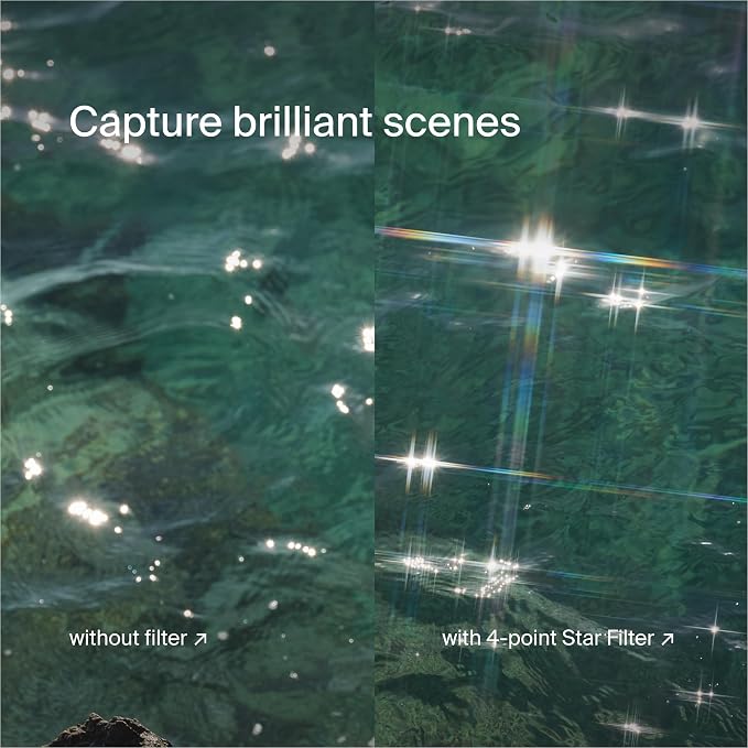 Urth 58mm 3-in-1 Star Lens Filter Kit — 4, 8 Point Starburst Effects - Image 5