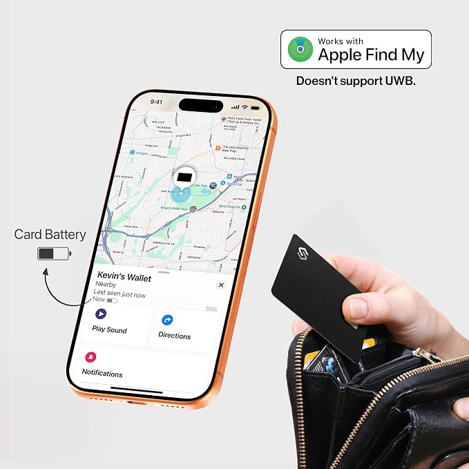 SPOTMINDERS Apple MFi Certified Wallet Tracker PRO Works - Image 3