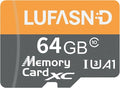 64GB Micro SD Card with Adapter, High Speed U3 C10 V30 SDXC Memory Card Up to by Unknown