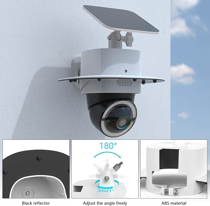 Rain Sun Shield Cover with Adjustable Mounting Bracket Compatible with eufy - Image 3