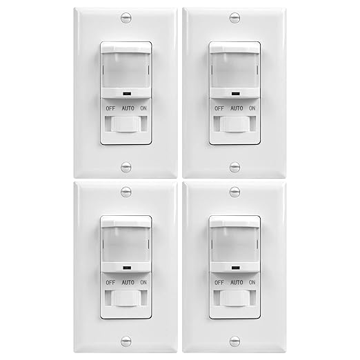 TOPGREENER Occupancy/Vacancy PIR Motion Sensor Light Switch, Learning Function by TOPGREENER