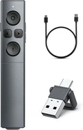 2-in-1 USB Type C Presentation Clicker, Rechargeable Wireless Presenter Remote by NinjaABXY