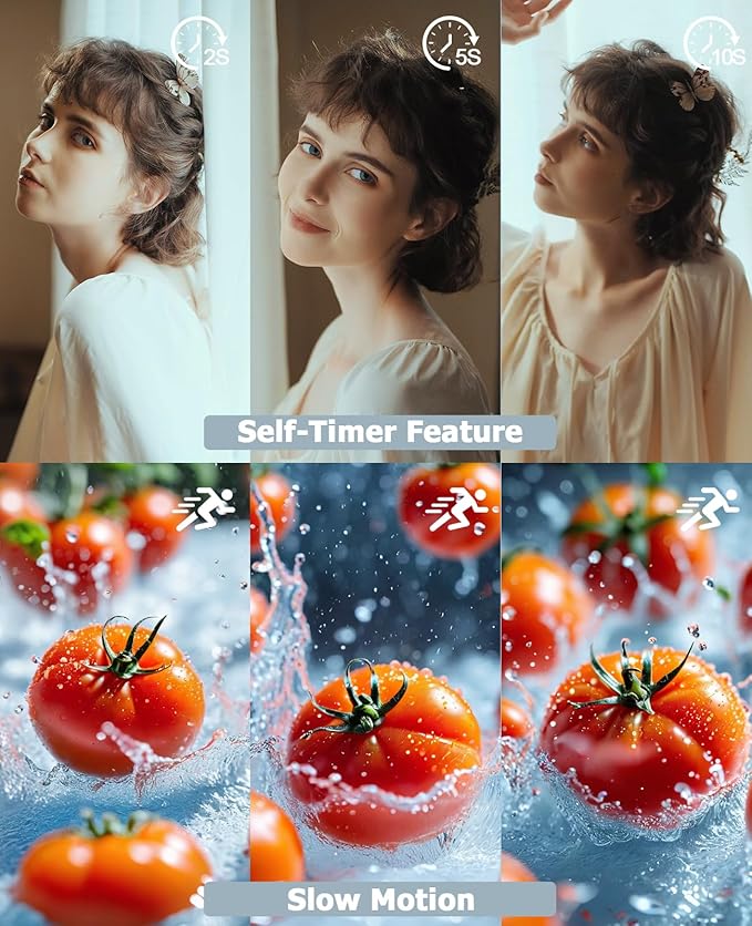 FLATIC Cameras for Photography, 6K 64MP Digital Camera - Image 4