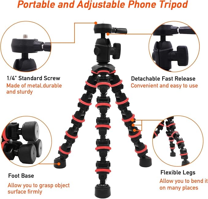 Linkcool Octopus Tripod with Wireless Remote Holder Mount - Image 3