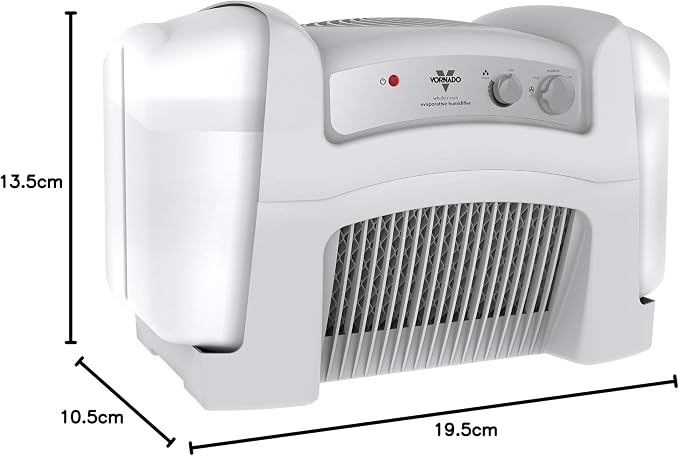 Vornado Evap40 Evaporative Humidifier with Adjustable Humidistat, 4-Gallon Capacity for Large Room Coverage up to 1,000 sq ft, 3 Speed Settings, Easy to Clean Dual Tank - Image 9