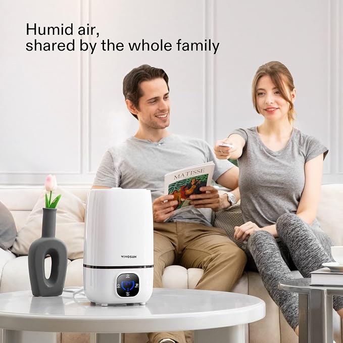 VIVOSUN 4L Cool Mist Humidifier with Remote Control for Bedroom, Plants, Baby, Dry Skin - Image 2