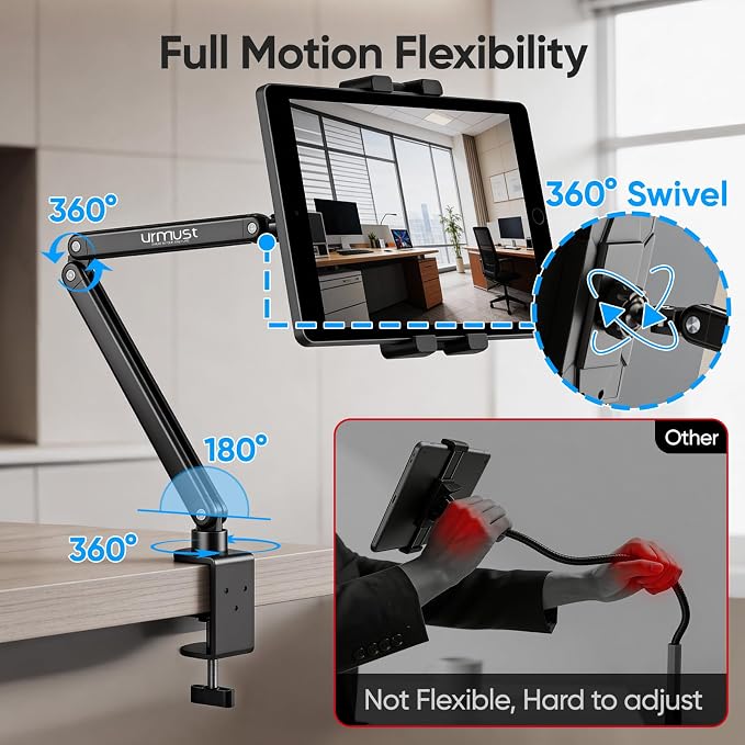 Urmust Portable Monitor Stand 15.6", iPad Stand - Image 8