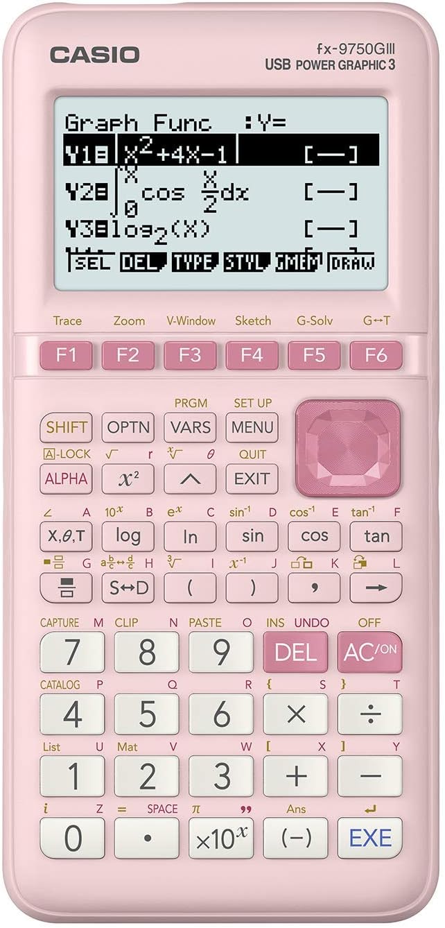 Casio fx-9750GIII Graphing Calculator | Natural Textbook Display | Python by Casio