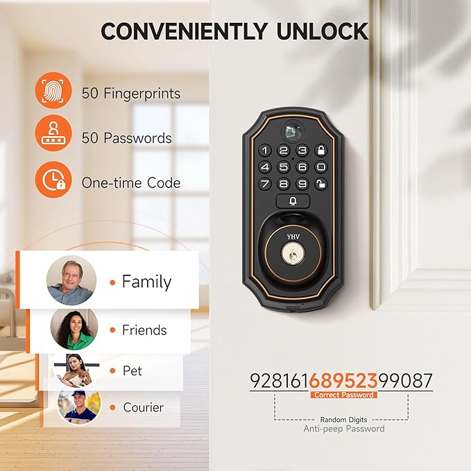 YHV Keyless Entry Door Lock - Image 6