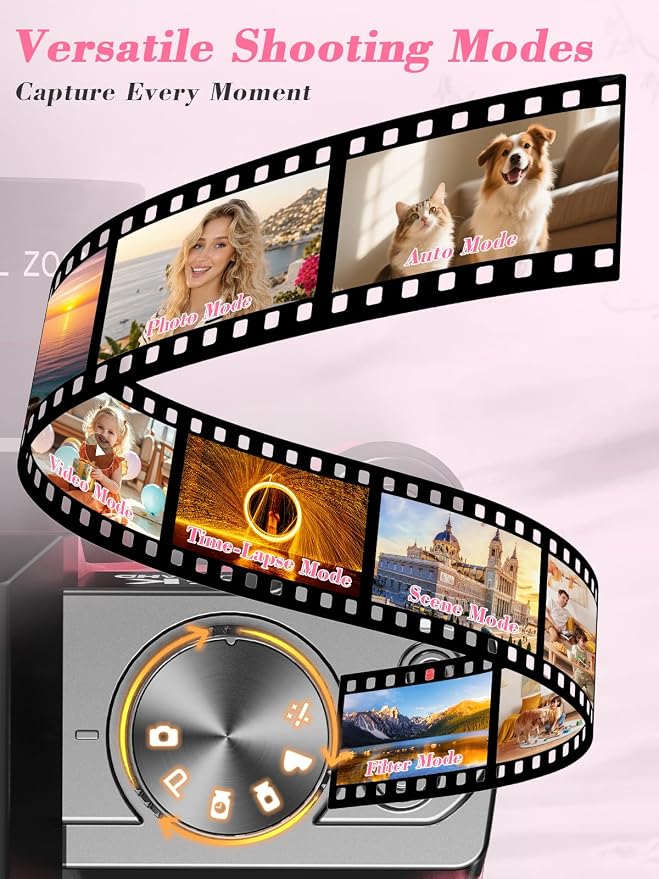True 5K Digital Camera for Photography, Autofocus & Anti-Shake, 16X Zoom - Image 6