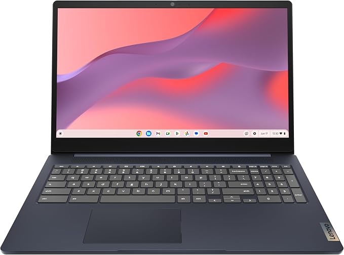 Lenovo IdeaPad 3i Chromebook, 15.6” FHD Display, Intel Celeron N4500, 8GB RAM, 64GB eMMC, 1920x1080 px, 720p Camera, Chrome OS, Abyss Blue by LENOVO