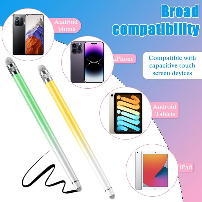 Bopomofo 5PCS Stylus Pens for Touch Screens, Stylus Pen for iPhone/iPad/Tablet - Image 6