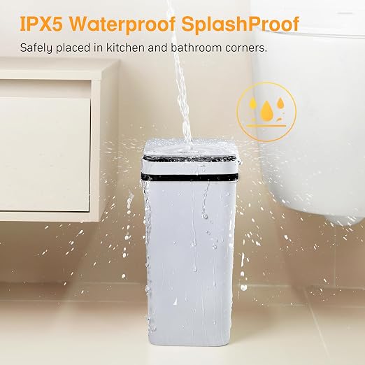 Automatic Bathroom Trash Can Touchless 2.6 Gallon Small Trash Cans - Image 3