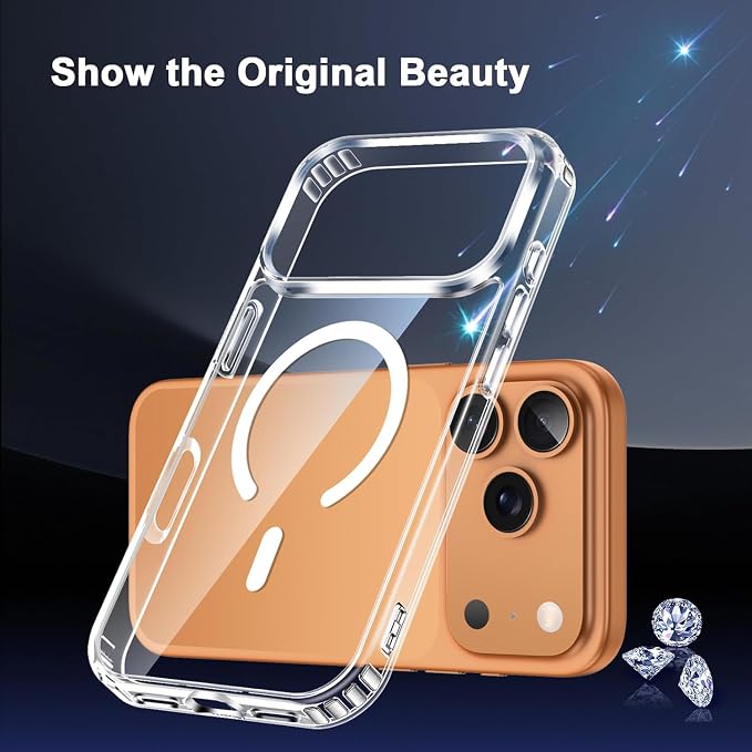 for iPhone 17 Pro Max Case Clear, Magnetic iPhone 17 ProMax Case - Image 2