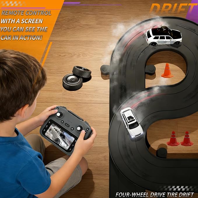 RC Car with Camera and 4.5" Screen, 1080P FPV Remote Control Car with Rotating - Image 6