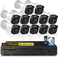 5MP Wired Security Camera System Outdoor, 16CH DVR by OOSSXX