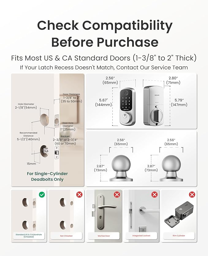 DESLOC B200 Fingerprint Smart Lock - Image 7