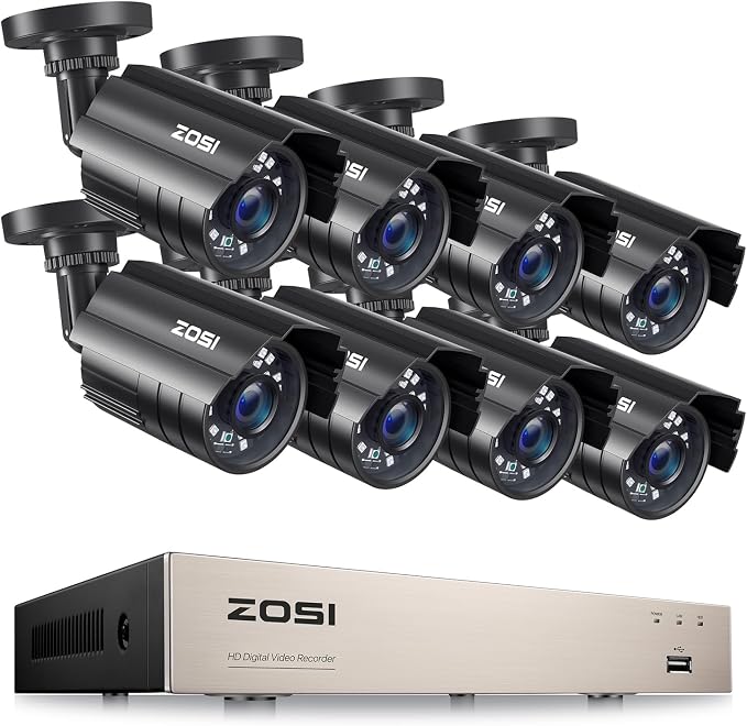 ZOSI 8CH 5MP Lite Security Camera System by ZOSI