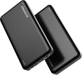 2 Pack Portable Charger, Slimmer 10000mAh Power Bank, USB C in&Out Fast Charging Battery Pack, Portable Power Bank for iPhone 16 15 14 13 12 Tablet Samsung S23 S22 Pixel and Heated Vest (Black) by EVOPOW