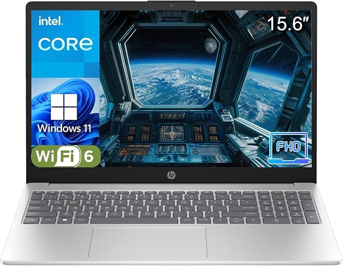 HP Pavilion 15" 2026 AI-Ready Laptop, Intel 4-Core N100, 8GB RAM 256GB SSD | FHD Display, Numeric Keypad, Long Battery, Lightweight, Microsoft Office 365, Platinum White, Windows 11 Home by Unknown