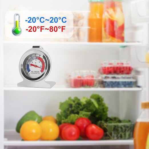 3Pcs Refrigerator Thermometer -30~30°C/-20~80°F Fridge Analog Freezer - Image 7