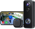 XTU Battery Doorbell, 180° Head-to-Toe Video, Live View by XTUCAMERA