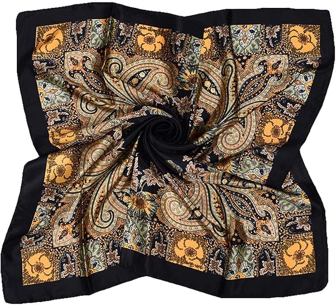 4Pcs Silk Head Scarves for Women Satin Hair Scarf 35”Large Square Bandana Silk - Image 2