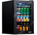NewAir 90 Can Beverage Refrigerator | Freestanding Small Mini Fridge for Bedroom, Home Bar or Office | Adjustable Shelves, Quiet Cooling & Locking Door | Black by NewAir