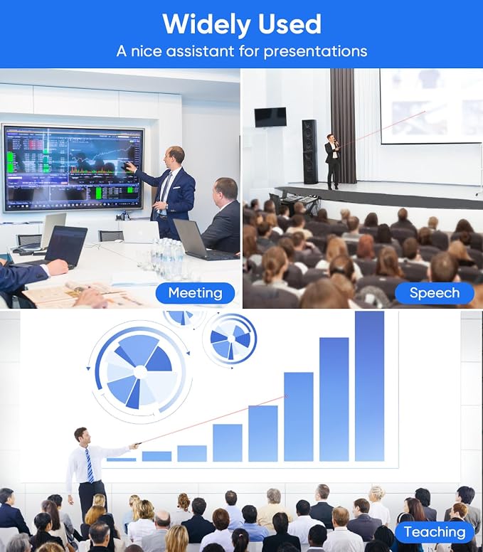 Presenter Clicker for PowerPoint Presentations, USB Wireless PPT Remote Clicker - Image 6