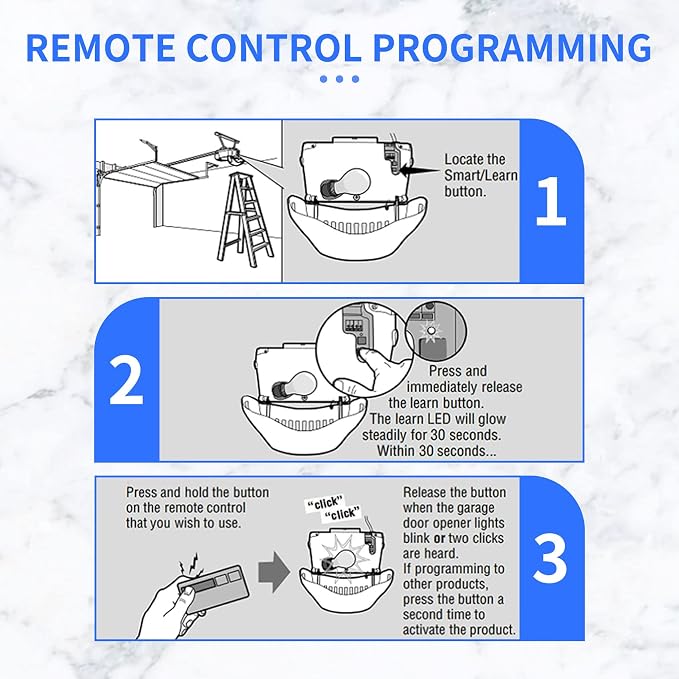 893MAX Garage Door Opener Remote, - Image 5