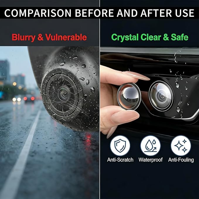 Car Camera Lens Protector, Anti-Rain Car Reversing Cameras Protection, Simple - Image 7