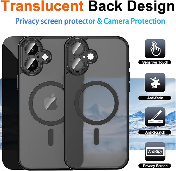 for iPhone 17 Case with Privacy Screen Protector and Camera Protection - Image 2