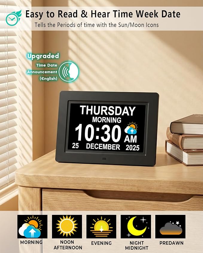 MASSII 27 Alarms Digital Talking Clock - Image 2
