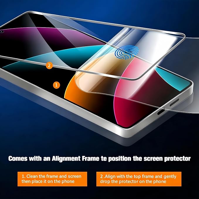 Screen Protector for Galaxy S24 Plus with2 Pack Camera Lens Protector, Support - Image 5