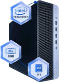 HP ProDesk 600G4 Desktop Computer | Hexa Core Intel i5 (3.2) | 8GB DDR4 RAM | 1TB SSD Solid State | Windows 11 Professional | Home or Office PC (Renewed) by Amazon+Renewed