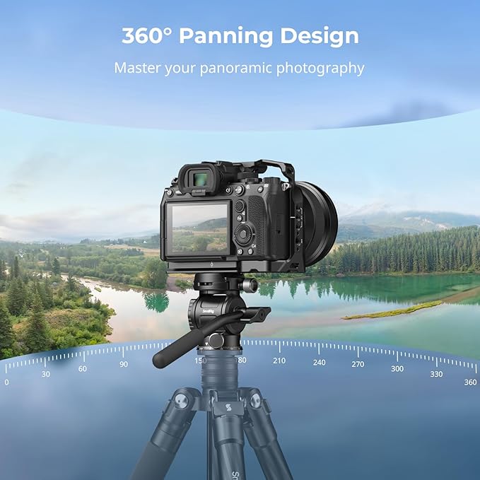 SmallRig CH3 Video Head, Tripod Fluid Head Pan Tilt Head - Image 5