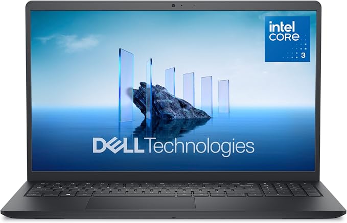 Dell 15.6 Laptop, FHD, Intel Core 3 100U, 8 GB RAM, Windows 11 Home | Anti-Glare IPS WVA, 250 nits, Intel UHD Graphics, DDR4, 512GB SSD, Wi‑Fi 6 & Bluetooth, DC15250 by Dell