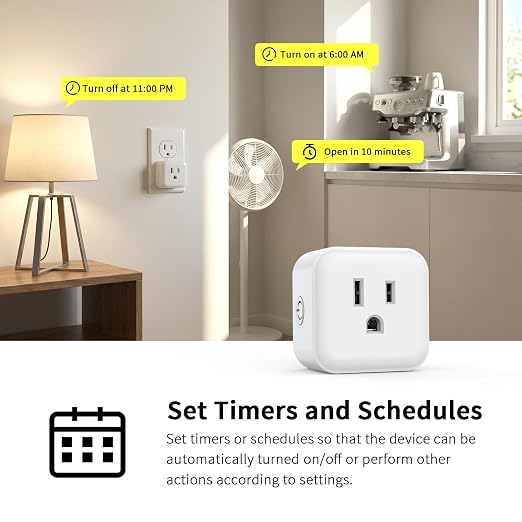 Minoston Smart Plug, 15A Mini Z-Wave 800 Series Plug-in Socket - Image 3
