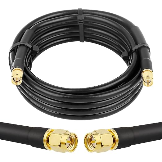 MOOKEERF KMR240 SMA Male to SMA Male Coaxial Cable 50 ohm Coax Ultra Low Loss by MOOKEERF