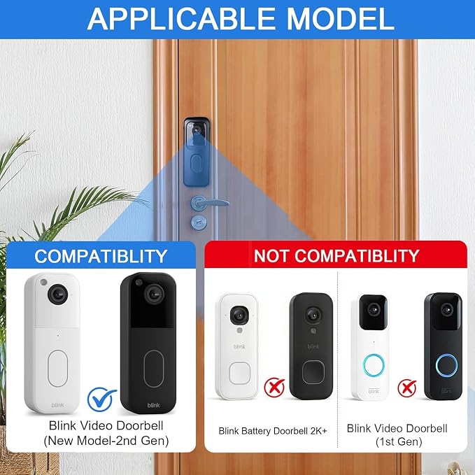 Adhesive Door Mount for All-new Blink Video Doorbell Camera Only, Not Block - Image 2