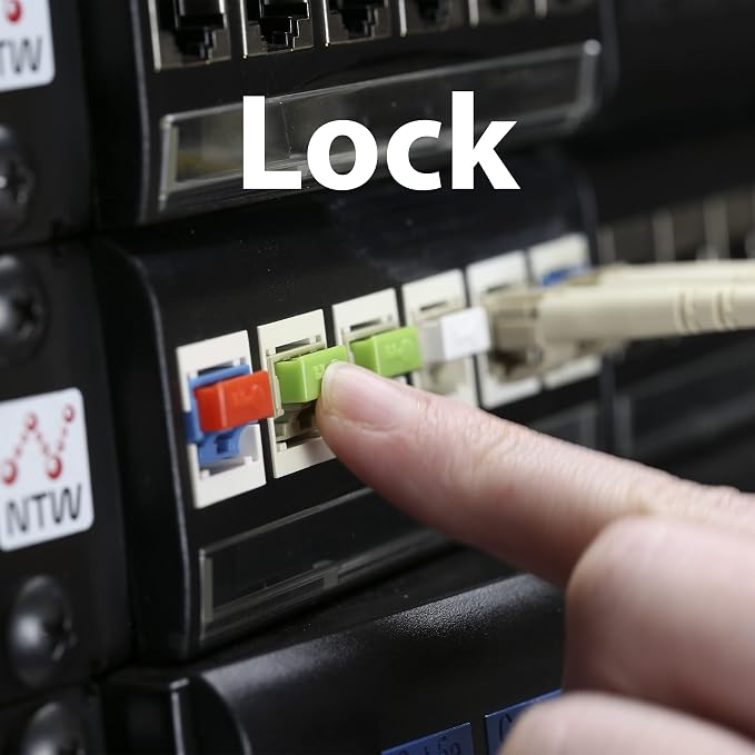 NTW NL-LCPBK100-GN Net-Lock Locking LC Port/Dust Blocker - Image 7