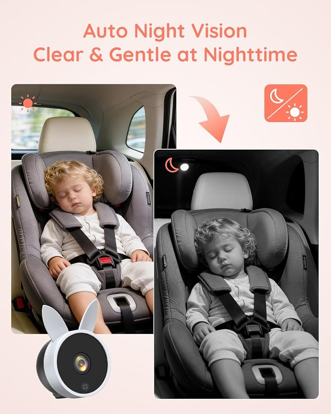 Babyvue BV3 MAX Dual Car Camera Baby Monitor - Image 6