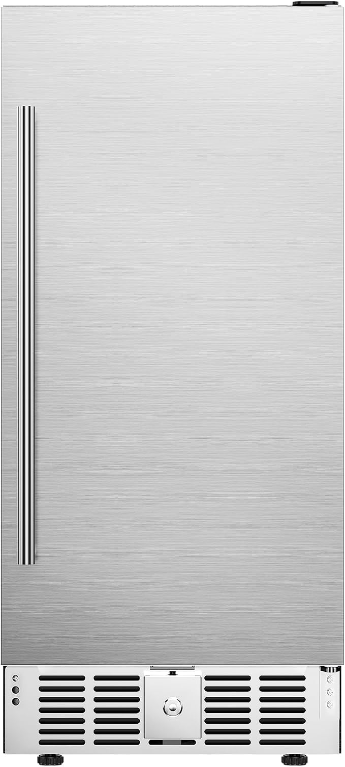 15 Inch Beverage Cooler Under Counter Built-in Beverage Refrigerator,127 Cans Mini Fridge with Glass Removable Shelves for Drink Beer Soda Wine Water by ICYGLEE