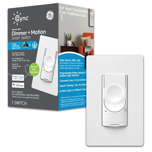 GE Lighting 48733 C by GE Smart Motion-Sensing Dimmer Switch by CYNCSmartHome
