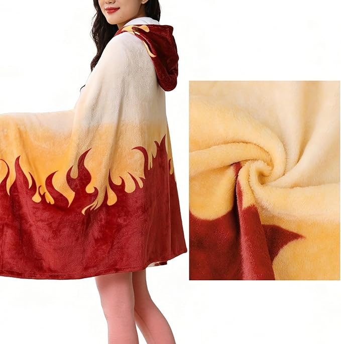 Juejuezi Hooded Wearable Blanket Hoodie Throw Blanket Cloak Cosplay Costume - Image 3