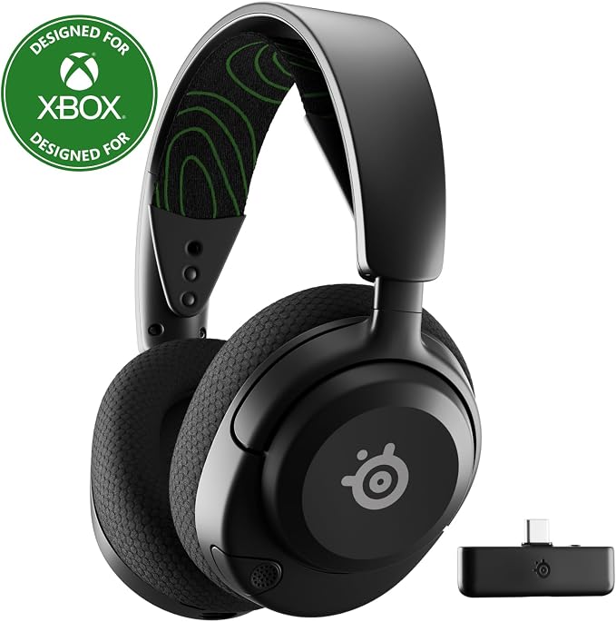 SteelSeries Arctis Nova 5X Wireless Multi-System Gaming Headset — Neodymium Magnetic Drivers — 100+ Audio Presets — 60 HR Battery — 2.4GHz or BT — ClearCast Gen2.X Mic — Xbox, PC, PS, Switch, Mobile by Unknown