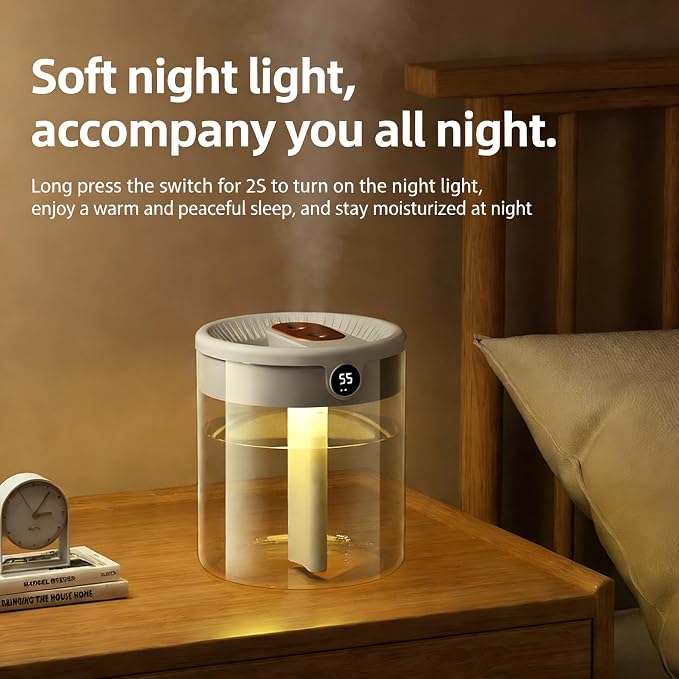 Dreramzy Humidifiers 2026 2L Smart Dreamzy Humidifier for Bedroom Office (Green) - Image 4